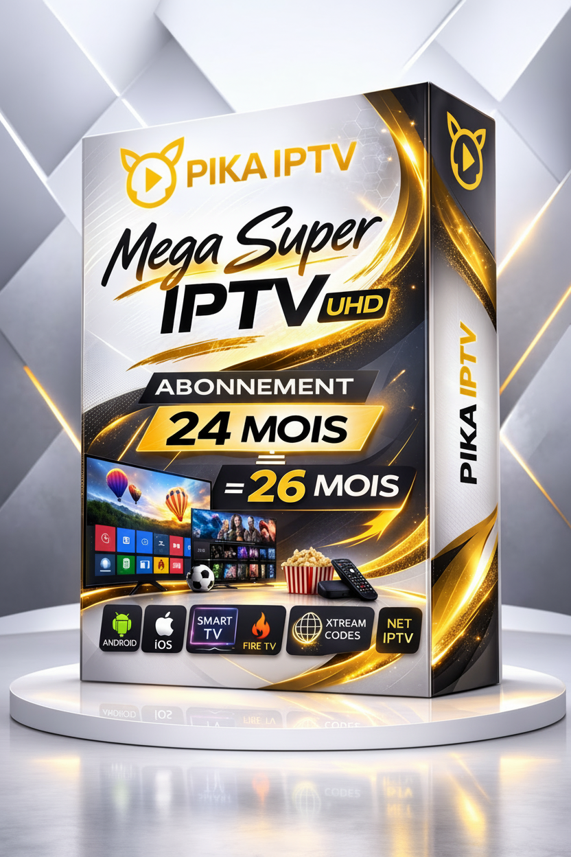 Abonnement IPTV Mega Super 26 mois - PIKA IPTV