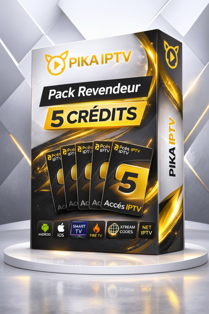 Pack Revendeur IPTV 5 Crédits - PIKA IPTV